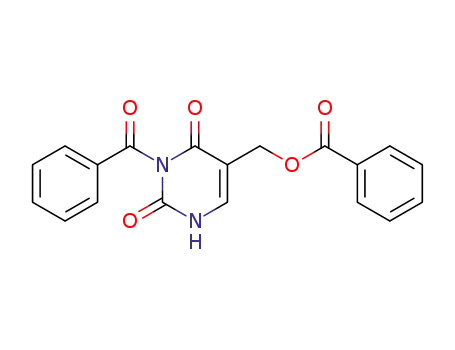 Molecular Structure of 378750-51-7 (2,4(1H,3H)-Pyrimidinedione, 3-benzoyl-5-[(benzoyloxy)methyl]-)