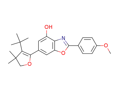 6-(3-tert-butyl-4,4-dimethyl-4,5-dihydro-furan-2-yl)-2-(4-methoxy-phenyl)-benzooxazol-4-ol