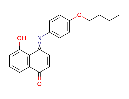 4-(4-butoxy-phenylimino)-5-hydroxy-4H-naphthalen-1-one