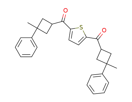 2,5-di[1-methyl-1-phenylcyclobutane-3-yloyl]thiophene