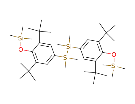 1,2-bis-(3,5-di-tert-butyl-4-trimethylsilanyloxy-phenyl)-1,1,2,2-tetramethyl-disilane