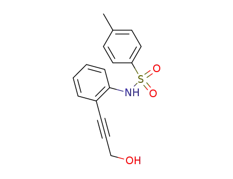 Molecular Structure of 665033-49-8 (Benzenesulfonamide, N-[2-(3-hydroxy-1-propynyl)phenyl]-4-methyl-)