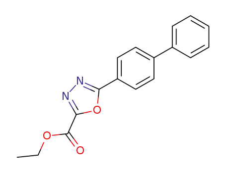 5-(biphenyl-4-yl)-1,3,4-oxadiazole-2-carboxylic acid ethyl ester