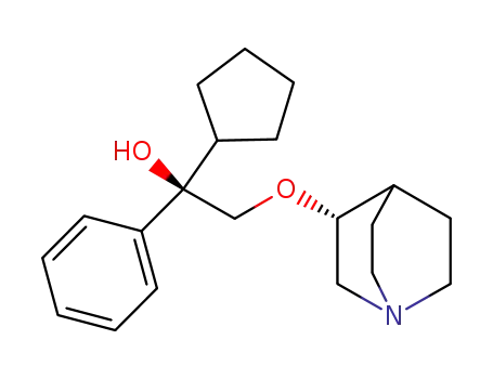 (R)-(-)-3-[(R)-2-hydroxy-2-cyclopentyl-2-phenylethoxy]-1-azabicyclo[2.2.2]octane