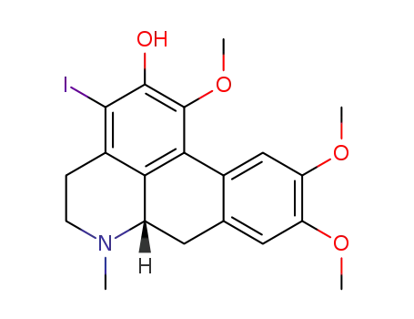 3-iodo-1,9,10-trimethoxy-6-methyl-5,6,6a,7-tetrahydro-4H-dibenzo[de,g]quinolin-2-ol