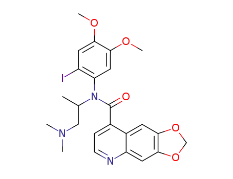 6,7-methylenedioxyquinoline-4-carboxylic acid N-[2-(N,N-dimethylamino)isopropyl]-N-(2-iodo-4,5-dimethoxyphenyl)amide