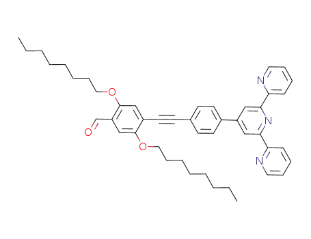 2,5-bis(octyloxy)-4-(4-[2,2′:6′,2″]terpyridin-4′-ylphenylethynyl)benzaldehyde