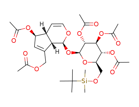 6,10,2',3',4'-penta-O-acetyl-6'-O-tert-butyldimethylsilylaucubin