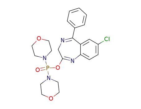 di-morpholin-4-yl-phosphinic acid 7-chloro-5-phenyl-3H-benzo[e][1,4]diazepin-2-yl ester