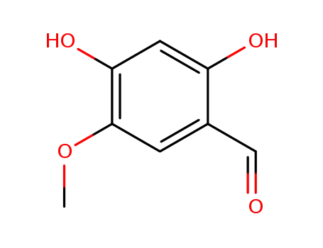 Molecular Structure of 51061-83-7 (2,4-Dihydroxy-5-methoxybenzaldehyde)