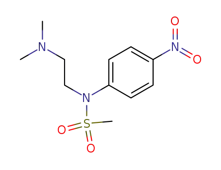 Molecular Structure of 328289-85-6 (Methanesulfonamide, N-[2-(dimethylamino)ethyl]-N-(4-nitrophenyl)-)