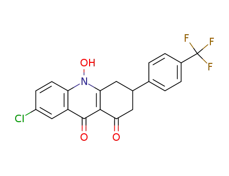 3-(4-trifluoromethylphenyl)-7-chloro-10-hydroxy-3,4-dihydroacridine-1,9(2H,10H)-dione