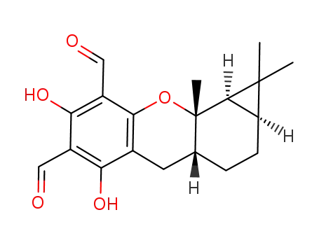 5,7-dihydroxy-1,1,9a-trimethyl-8-(3-methylbutanoyl)-1,1a,2,3,3a,4,9a,9b-octahydro-9-oxacyclopropa[a]anthracene-6,8-dicarbaldehyde