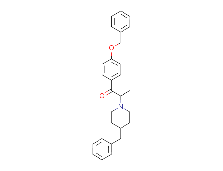 1-Propanone,1-[4-(phenylmethoxy)phenyl]-2-[4-(phenylmethyl)-1-piperidinyl]-(35133-39-2)