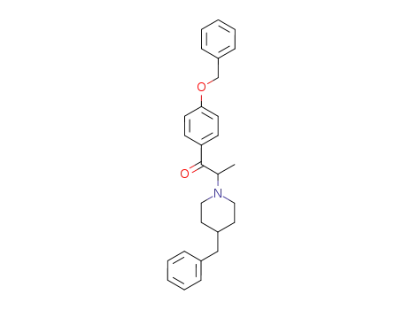 1-Propanone,1-[4-(phenylmethoxy)phenyl]-2-[4-(phenylmethyl)-1-piperidinyl]-