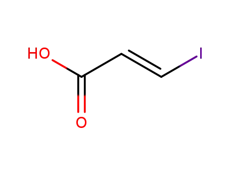 Molecular Structure of 6372-02-7 ((E)-3-Iodo-2-propenoic acid)