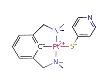 [2,6-bis(dimethylaminomethyl)phenylplatinum]-4-thiolatopyridine