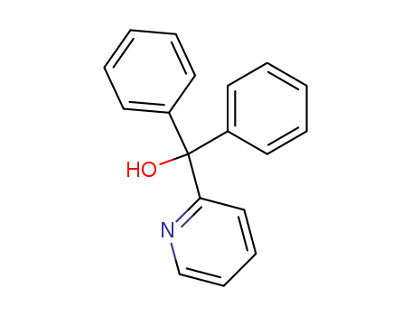 Molecular Structure of 19490-90-5 (PYRIDINE-2-YL DIPHENYLMETHANOL)