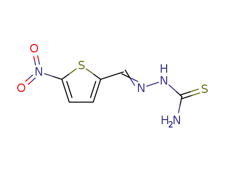 Molecular Structure of 5351-83-7 (2-[(5-nitrothiophen-2-yl)methylidene]hydrazinecarbothioamide)