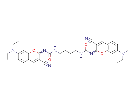 1,1'-(butane-1,4-diyl)bis{3-[3-cyano-7-(diethylamino)-2H-chromen-2-ylidene]urea}