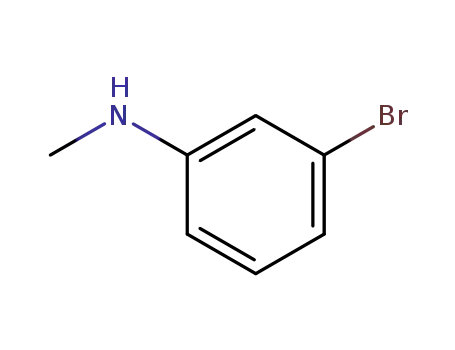 Molecular Structure of 66584-32-5 (3-BROMO-N-METHYLANILINE)