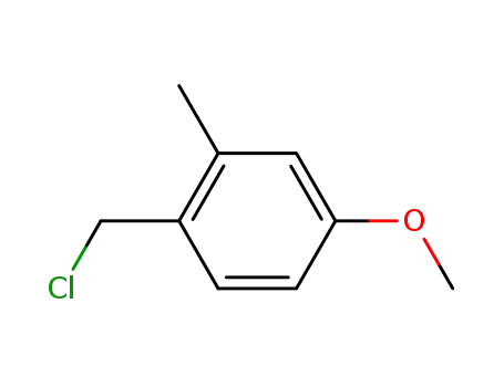Molecular Structure of 84658-09-3 (Benzene, 1-(chloromethyl)-4-methoxy-2-methyl-)