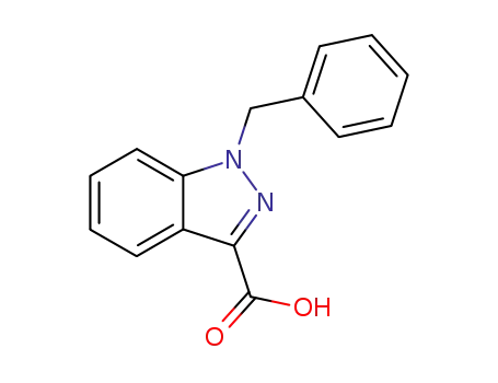 Molecular Structure of 41354-03-4 (1-BENZYL INDAZOLYL-3-CARBOXYLIC ACID)