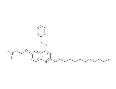 4-benzyloxy-6-[2-(dimethylamino)ethoxy]-2-dodecylquinoline
