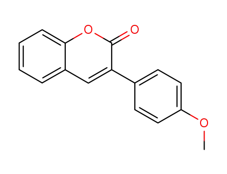 Molecular Structure of 23000-33-1 (3-(4-METHOXYPHENYL)-2H-CHROMEN-2-ONE)
