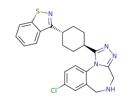trans-1-(4-benzo[d]isothiazol-3-yl-cyclohexyl)-8-chloro-5,6-dihydro-4H-2,3,5,10b-tetraaza-benzo[e]azulene