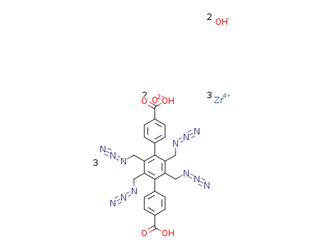 Zr3O2(OH)2(2',3',5',6'-tetramethyl-[1,1':4',1''-terphenyl]-4,4''-dicarboxylate)3