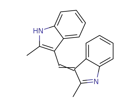 Molecular Structure of 525-58-6 (2-methyl-3-[(2-methyl-3H-indol-3-ylidene)methyl]-1H-indole)
