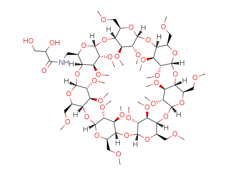 6I-(2,3-dihydroxypropionamido)-6I-deoxy-2I,3I-di-O-methylhexakis(2II-VII,3II-VII,6II-VII-tri-O-methyl)cyclomaltoheptaose