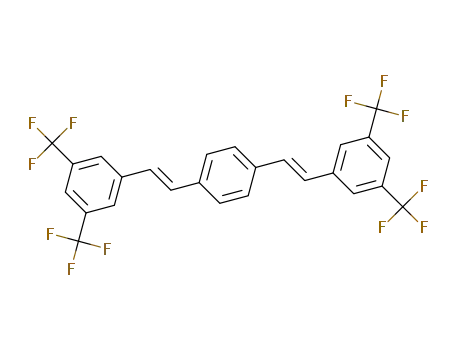 E,E-1,4-bis(3,5-ditrifluoromethylstyryl)benzene