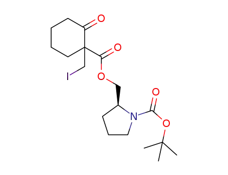 (S)-(N-Boc-pyrrolidin-2-yl)methyl 1-(iodomethyl)-2-oxocyclohexanecarboxylate