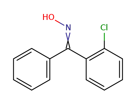 Molecular Structure of 71225-69-9 (Methanone, (2-chlorophenyl)phenyl-, oxime)
