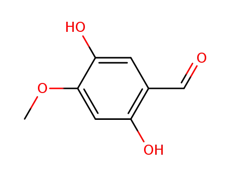 Molecular Structure of 29865-97-2 (Benzaldehyde, 2,5-dihydroxy-4-methoxy-)
