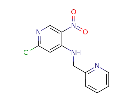 2-chloro-5-nitro-N-(pyridin-2-ylmethyl)pyridin-4-amine