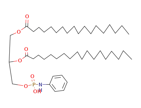 Octadecanoic acid 2-(hydroxy-phenylamino-phosphoryloxy)-1-octadecanoyloxymethyl-ethyl ester
