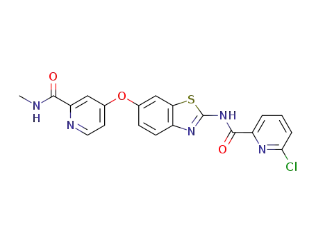 6-chloro-N-(6-((2-(methylcarbamoyl)pyridin-4-yl)oxy)benzo[d]thiazol-2-yl)picolinamide