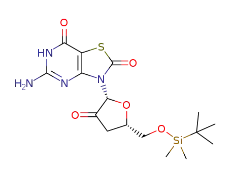5-amino-3-[(2R,5S)-5-[[tert-butyl(dimethyl)silyl]oxymethyl]-3-oxo-tetrahydrofuran-2-yl]-6H-thiazolo[4,5-d]pyrimidine-2,7-dione