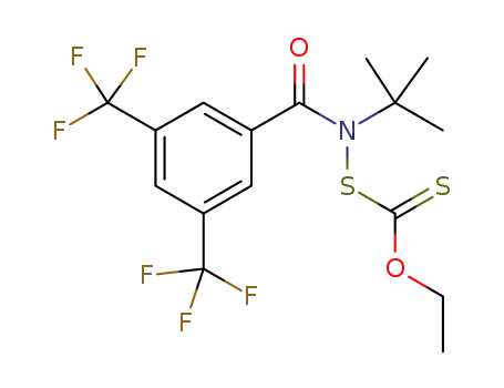 N-(tert-butyl)-N-((ethoxycarbonothioyl)thio)-3,5-bis(trifluoromethyl)benzamide