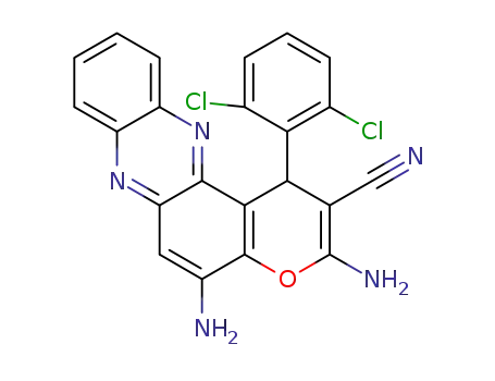 3,5-diamino-1-(2,6-dichlorophenyl)-1H-pyrano[3,2-a]phenazine-2-carbonitrile