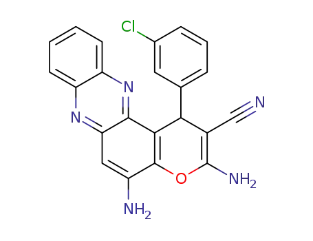 3,5-diamino-1-(3-chlorophenyl)-1H-pyrano[3,2-a]phenazine-2-carbonitrile