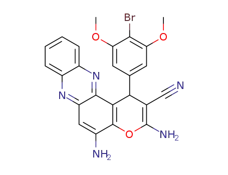 3,5-diamino-1-(4-bromo-3,5-dimethoxyphenyl)-1H-pyrano[3,2-a]phenazine-2-carbonitrile
