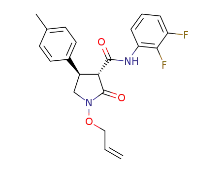(3RS,4RS)-1-allyloxy-N-(2,3-difluorophenyl)-4-(4-methylphenyl)-2-oxopyrrolidine-3-carboxamide