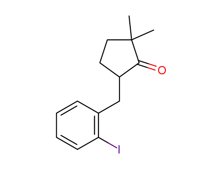 5-(2-iodobenzyl)-2,2-dimethylcyclopentanone