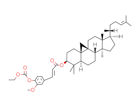 3β-(4-ethoxycarbonyloxy-3-methoxy-trans-cinnamoyloxy)-9β,19-cyclo-lanost-24-ene