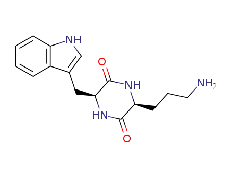 (3S,6S)-3-((1H-indol-3-yl)methyl)-6-(3-aminopropyl)piperazine-2,5-dione