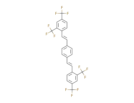 E,E-1,4-bis(2,4-ditrifluoromethylstyryl)benzene